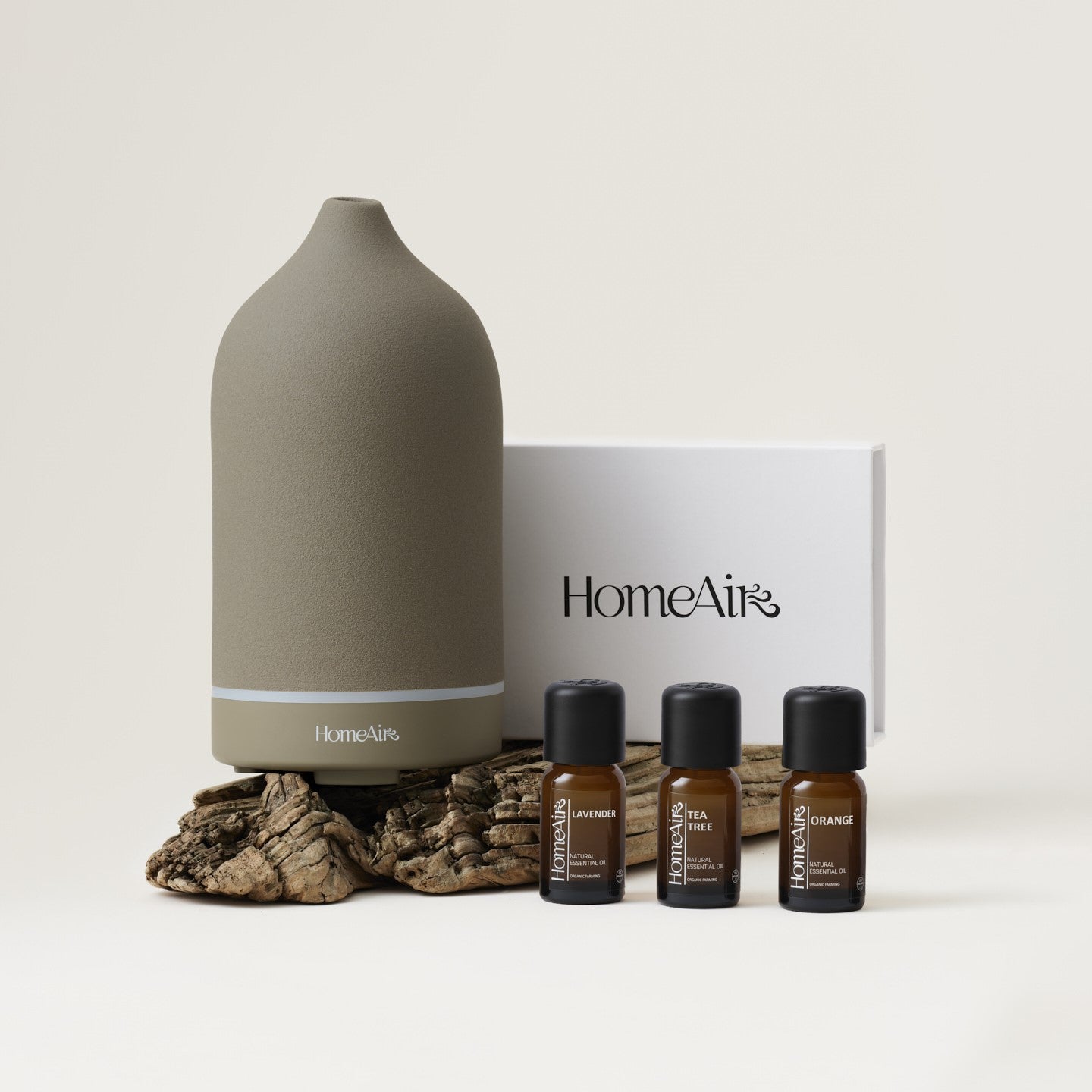 SADA PURE GRAY | Vonný difuzér + 3 esenciální oleje