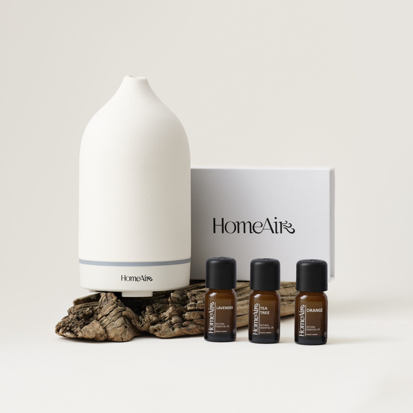 SADA PURE WHITE | Vonný difuzér + 3 esenciální oleje