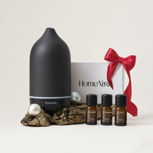 SADA PURE VÁNOČNÍ | Vonný difuzér PURE BLACK + 3 vánoční oleje
