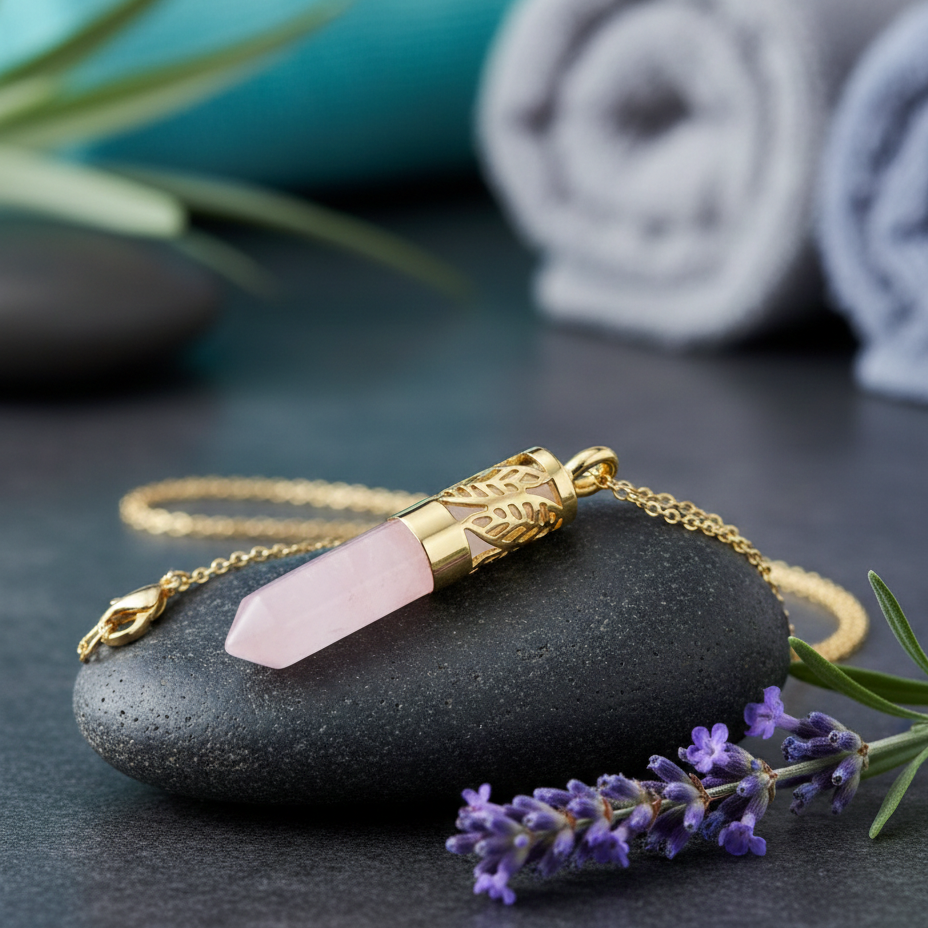 NÁHRDELNÍK | aromaterapeutický šperk | růženín